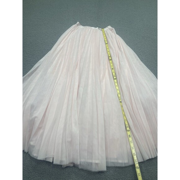 Anthropologie Hutch Maxi Skirt Women Pink Retro Preppy Pleated Tulle Size XS New - Picture 8 of 13